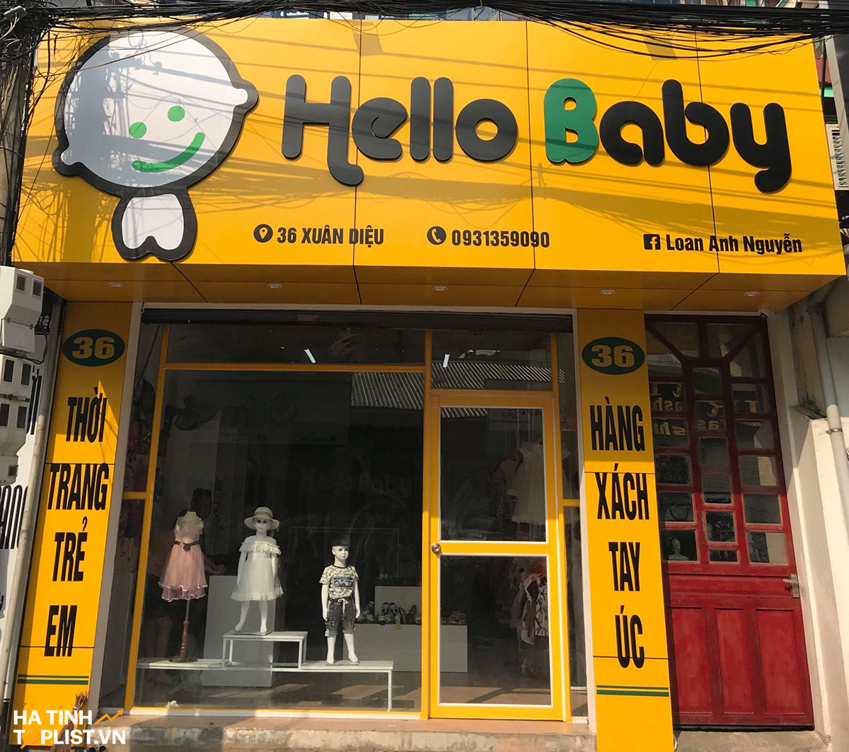 Cửa hàng quần áo trẻ em tại Hà Tĩnh 